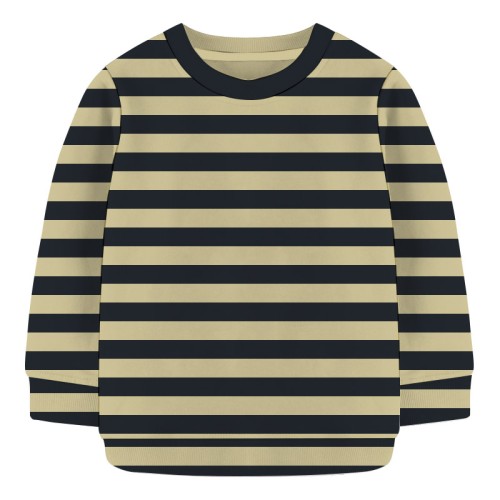 Baby Sweat Shirt- Brown and Black Stripe