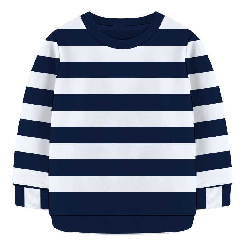 Baby Sweat Shirt- Black and White large Stripe | Winter Collection | BOY FASHION at Sonamoni.com