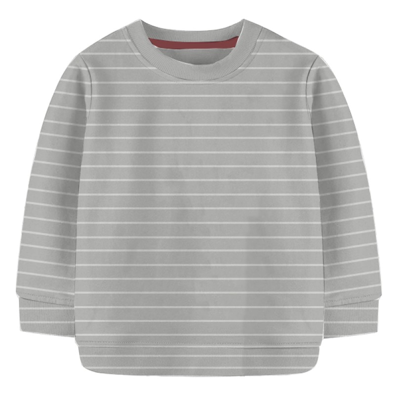 Baby Sweat Shirt- Off  White  Stripe