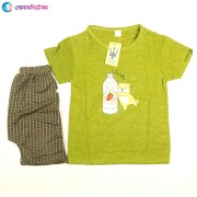 Baby T-Shirt and Shorts Set - Olive