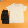 Baby T-Shirt & Shorts Set - White | Dress Set | BOY FASHION at Sonamoni.com
