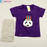 Baby T-Shirt and Shorts Set - Violet