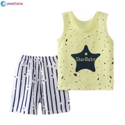 Baby Vest and Shorts Set - Yellow