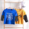 Baby Cotton Long Sleeved T-Shirt - Blue