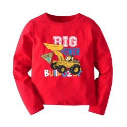 Baby Cotton Long Sleeved T-Shirt -Red