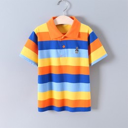 Boys short-sleeve cotton polo shirt - Multicolor