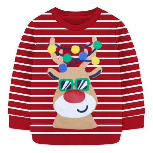 Boys Sweater -Red and White Stripe