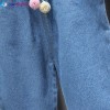 Baby jeans Pant- Blue-Elastic Grip-Flower Ball Lase