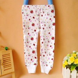 Newborn Open Crotch Long Trousers Pant - Cherry