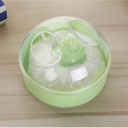 Baby Powder Storage Puff Box - Green