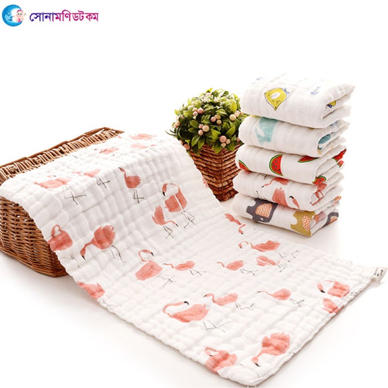 Baby Face Towel Six Layers (25x50) - Flamingo