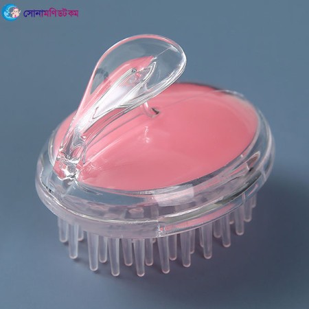 Silicone Shampoo Massage Brush - Pink