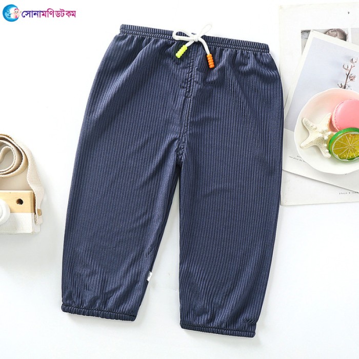 Baby Cotton Silk Trousers - Nevy Blue | at Sonamoni BD
