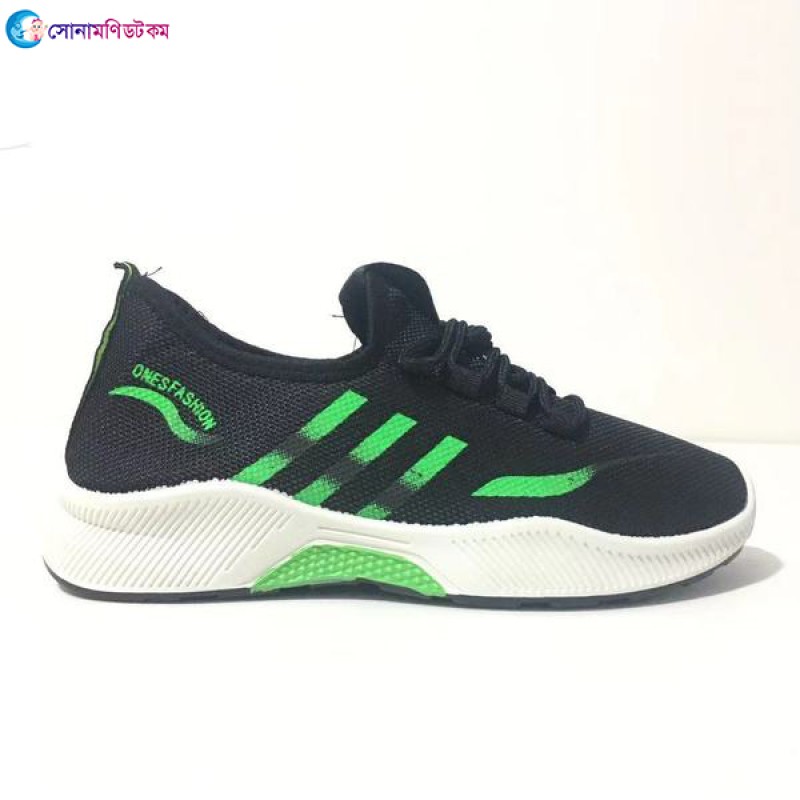Breathable Lightweight Sports Shoes - Black