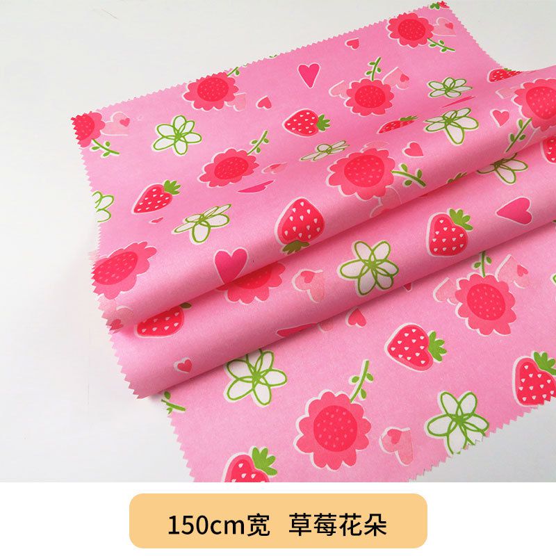 Waterproof Breathable Baby Bed Protector Sheet - Red Color with Strawberry Print-60x60 | Bed Protectors | DIAPERING at Sonamoni.com