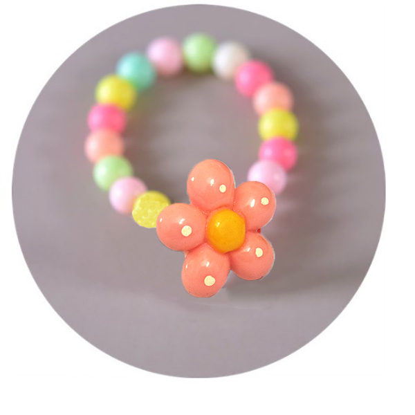 Cartoon Multicolor Beads Bracelets - Flower