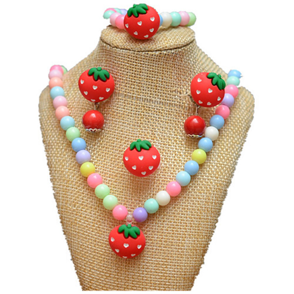 Girls' Jewelry 5-piece Set - Strawberry
