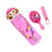  Korean children's necklace mirror comb set - Hello Kitty