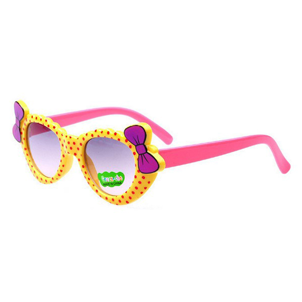 Fashionable UV Protection Sunglasses for Children - Yellow