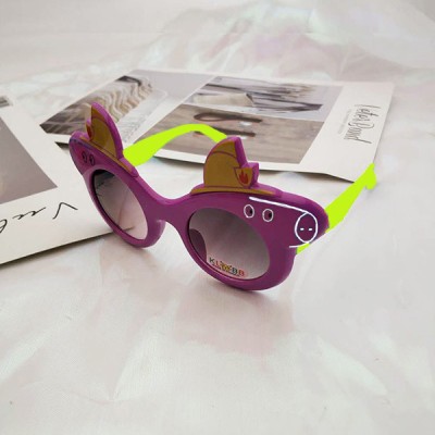 Boys and girls  personality sunglasses  -purple & green