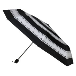 8K couple three-fold umbrella - Black and White