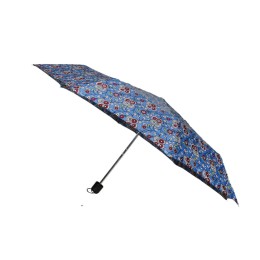 8K couple three-fold umbrella - Blue Flower