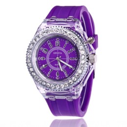 Colorful Lighting Fashion Sports Watch - Purple