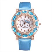 Cartoon Fashion Belt Watch -Blue