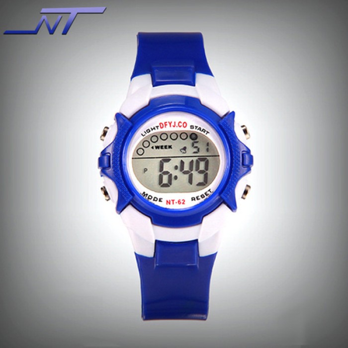Waterproof Multifunctional Electronic Watch - Blue | at Sonamoni BD