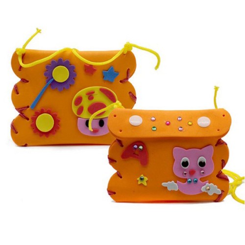 Children DIY sewing small wallet - Orange Cat | Fashion Accessories | All Category at Sonamoni.com