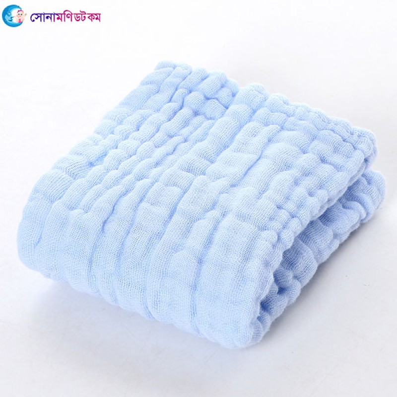6 Layer Baby Towel Face Towel 30cmx30cm-Blue