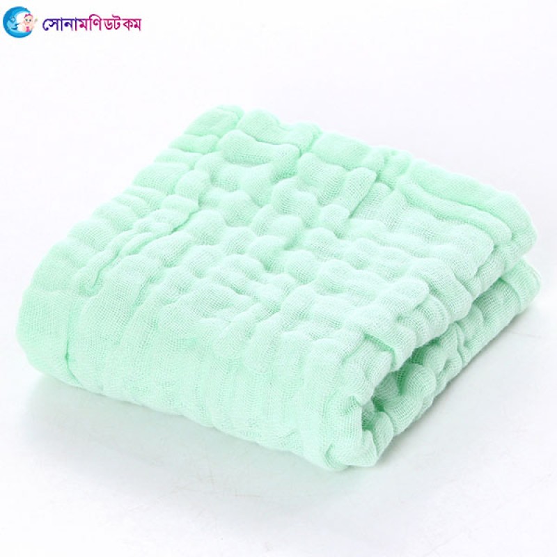 6 Layer Baby Towel Face Towel 30cmx30cm-Green