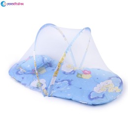 Baby Mosquito Net - Foldable Storage with Quilts - Blue Color 75x7540cm