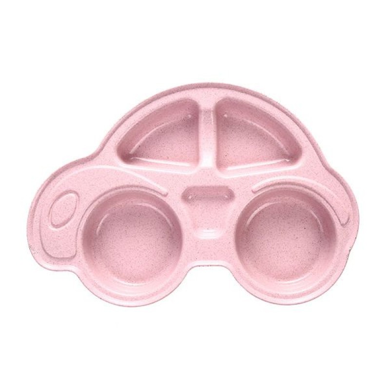 Feeding Bowl Dinner Plate- Car Shape - Pink Color | Feeding Accessories | FEEDING & NURSERY at Sonamoni.com