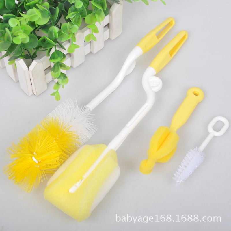 Feeding Bottle Cleaning Set - Yellow Color