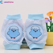 Baby Knee Protection Pad-Hen Print with Blue Color