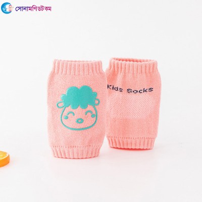 Baby Knee Protection Pad-Cartoon Print with Pink Color
