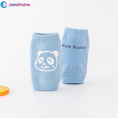 Baby Knee Protection Pad-Cartoon Print with Blue Color