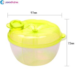 3-Layer milk -Water box / Mam Pot portable-Yellow