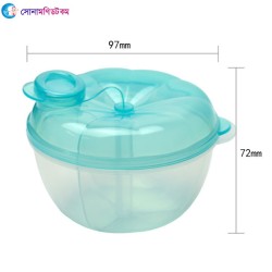 3-Layer milk -Water box / Mam Pot Portable-Blue