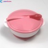 Baby feeding Bowl With Lid & Spoon-Pink | Bowls & Spoon | Feeding Item at Sonamoni.com