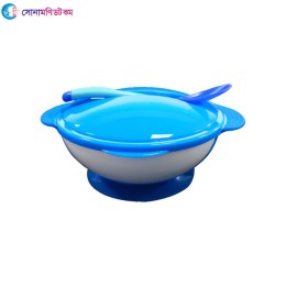 Baby Cup Bowl with Spoon-Sky Blue Color