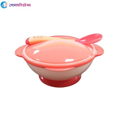 Baby Cup Bowl with Spoon-Pink Color