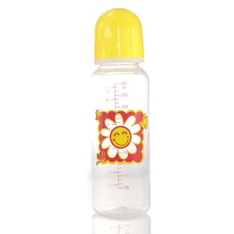 Baby feeding bottle 250 ml - Yellow