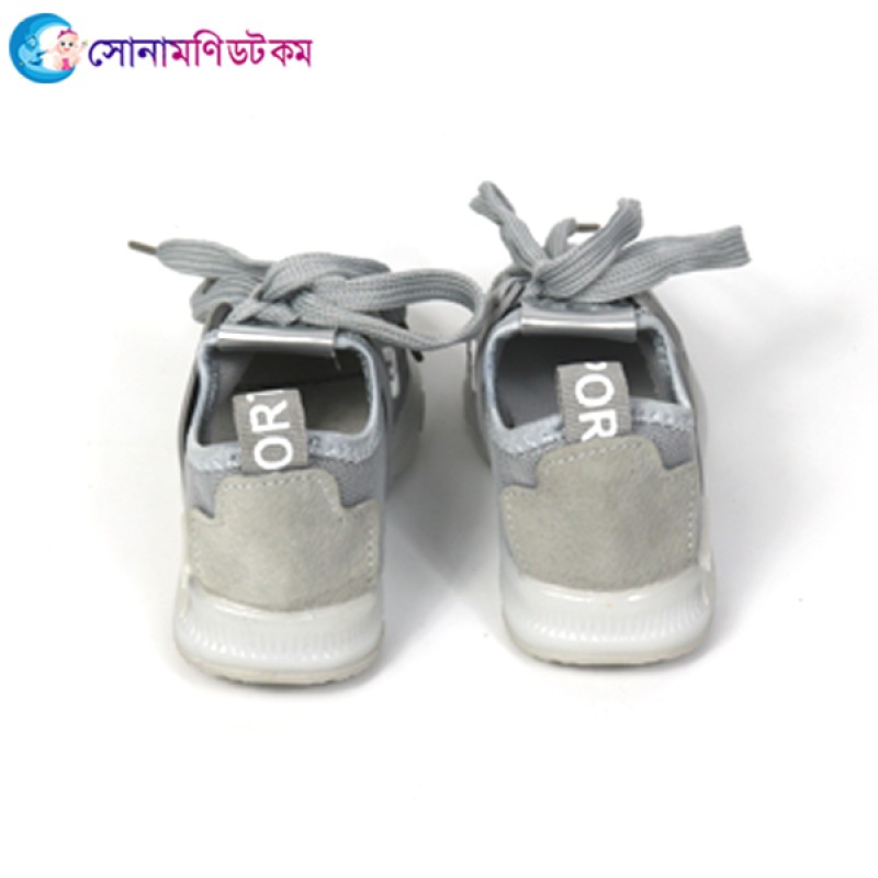 Baby Sports Shoes with Light - Grey Color