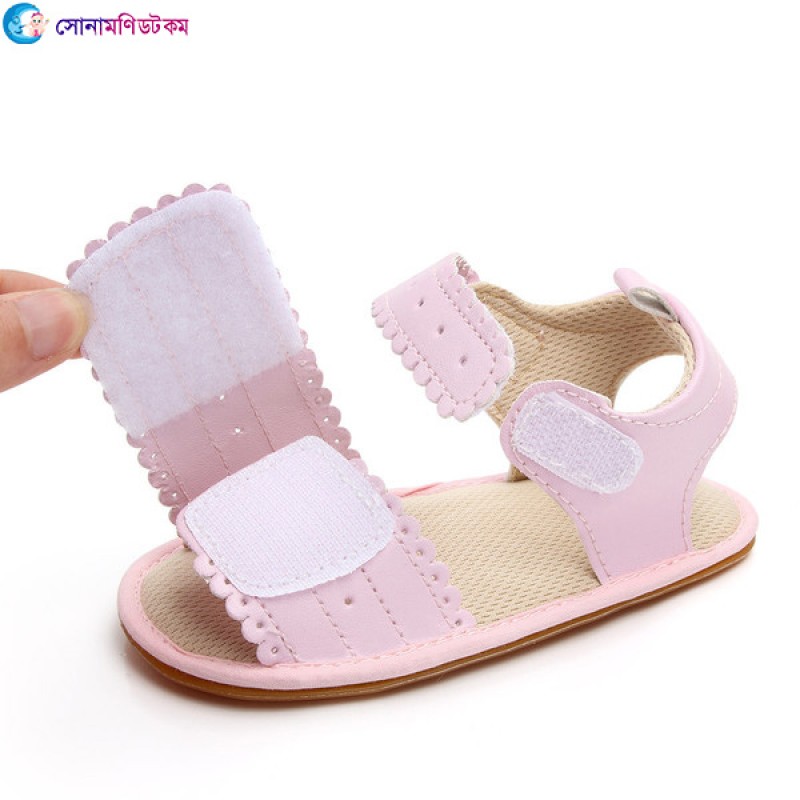 Soft rubber sole sandals baby shoes baby shoes-Pink