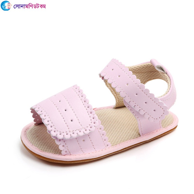 Soft rubber sole sandals baby shoes baby shoes-Pink