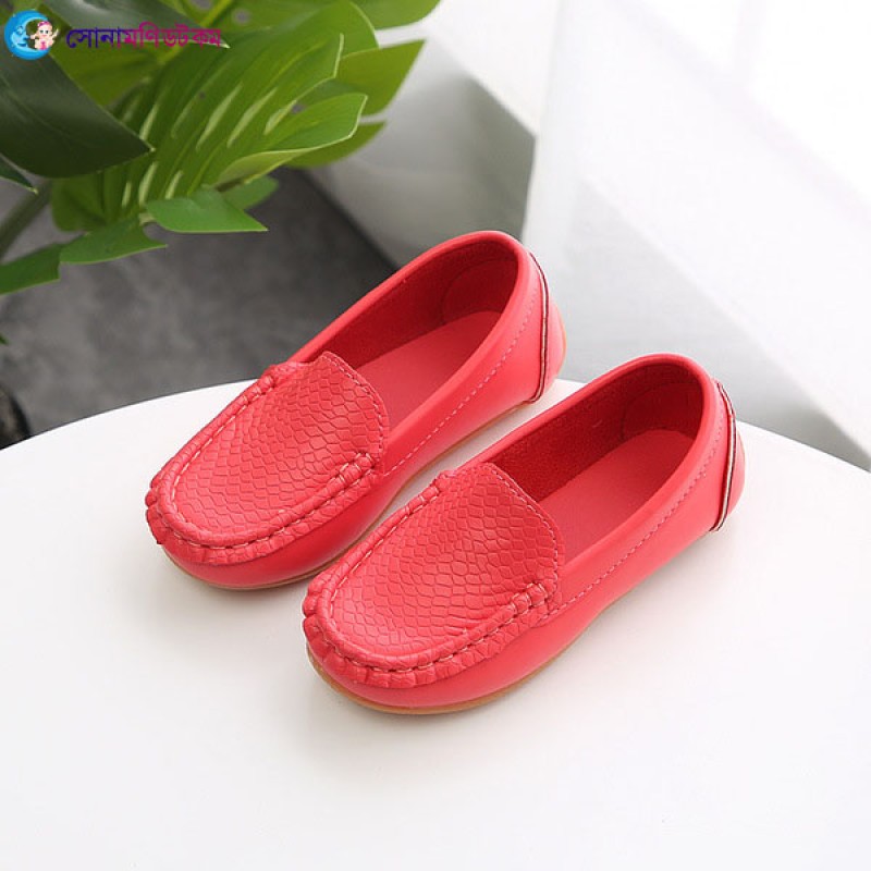 Baby Casual Leather Shoes - Red