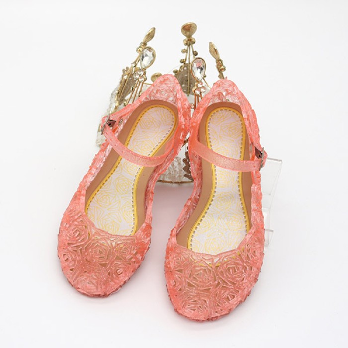 Girls Crystal Princess Sandals - Pink