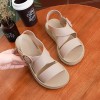 Flat Comfortable Sandals -Light Brown